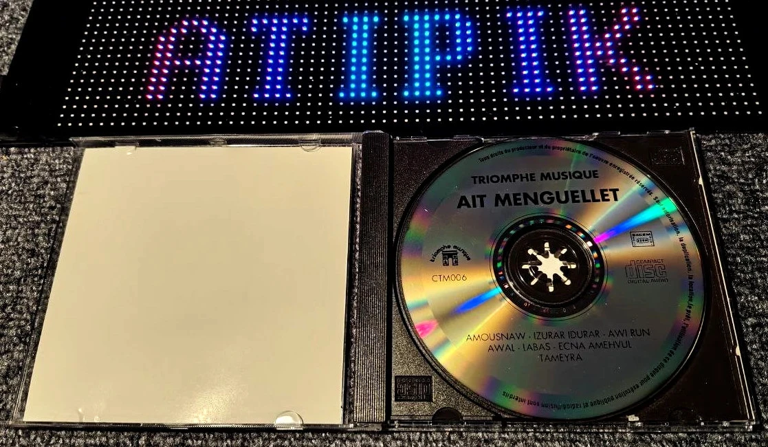 🎶 Aït Menguellet - Awal - CD Kabyle Raro - Triomphe Musique París 🌟🎸 – photo 3